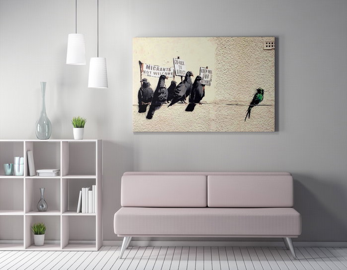 Wallity Lienzo Decorativo Banksy WY47 70 x 100 cm Wallity Lienzo Decorativo Banksy WY47 70 x 100 cm